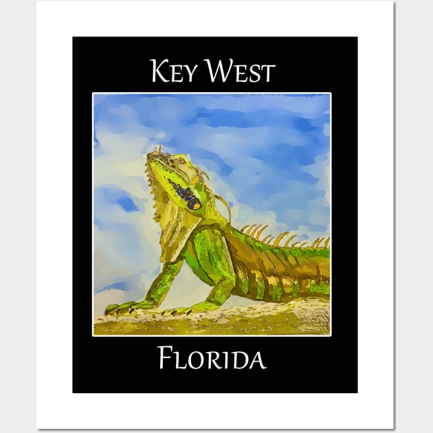 Key West Florida Iguana - WelshDesigns Wall Art by WelshDesigns